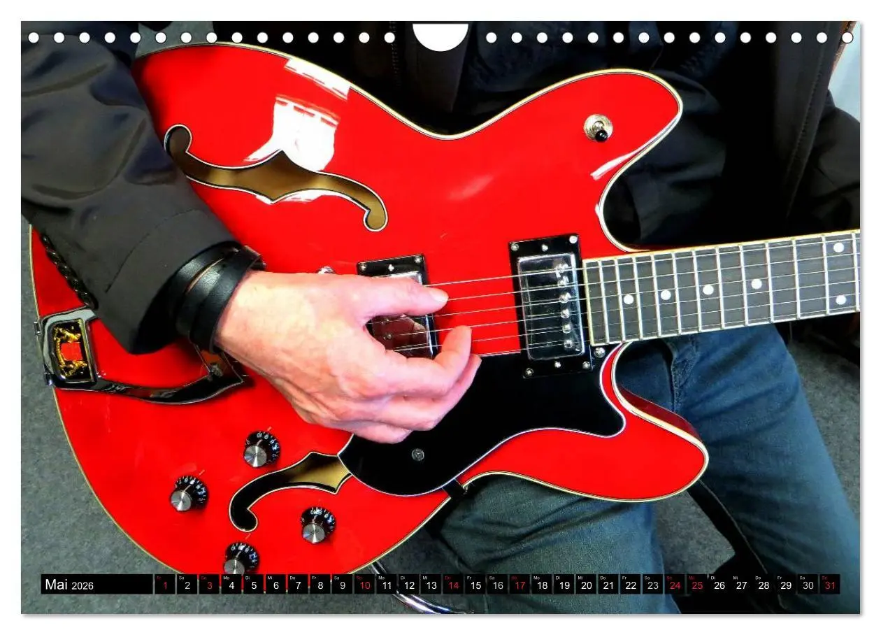 Bild: 9783457950821 | JAZZGITARREN in Szene gesetzt (Wandkalender 2026 DIN A4 quer),...