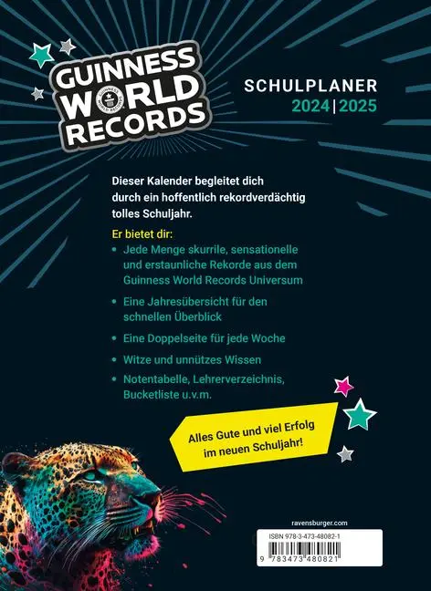 Bild: 9783473480821 | Guinness World Records - Schulplaner 2024/2025 | Sofia Lorenz | Buch
