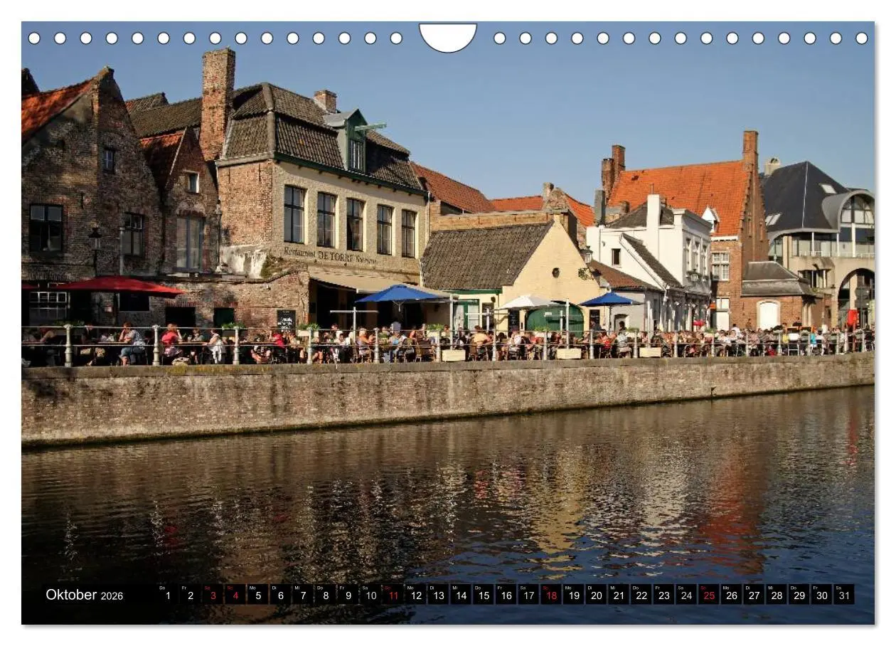 Bild: 9783516110821 | Brügge - Belgien (Wandkalender 2026 DIN A4 quer), CALVENDO...