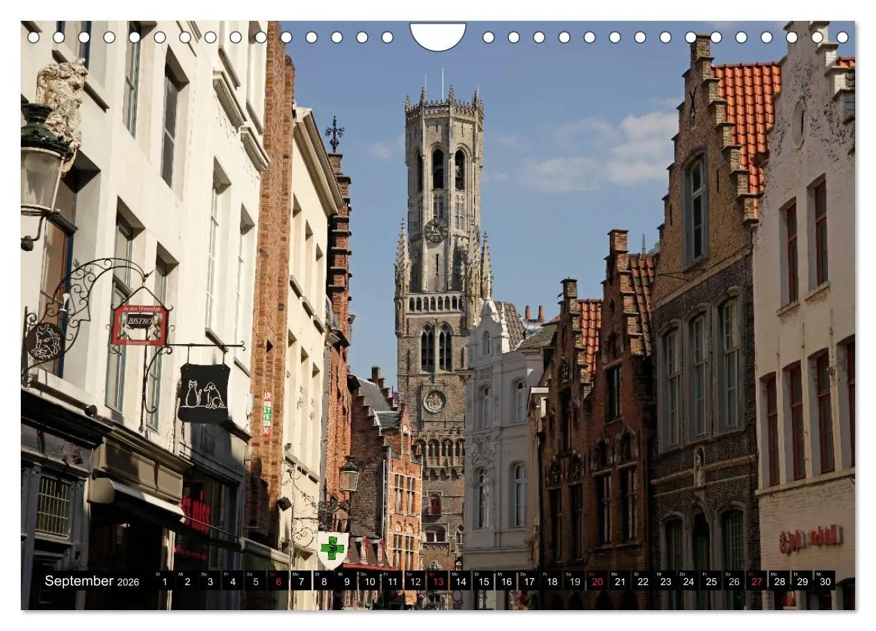 Bild: 9783516110821 | Brügge - Belgien (Wandkalender 2026 DIN A4 quer), CALVENDO...