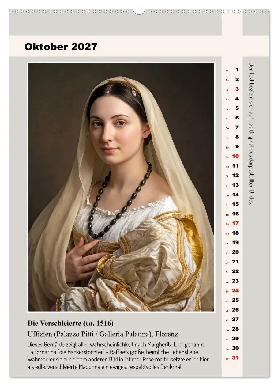 Bild: 9783594260821 | Raffaels Porträts im neuen Licht (hochwertiger Premium Wandkalender...