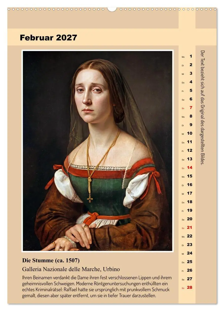 Bild: 9783594260821 | Raffaels Porträts im neuen Licht (hochwertiger Premium Wandkalender...