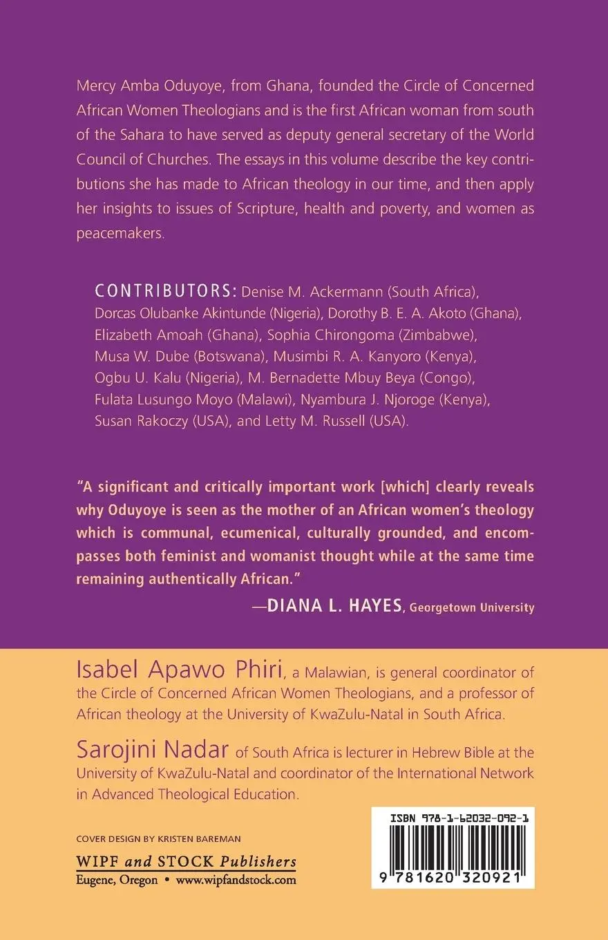 Rückseite: 9781620320921 | African Women, Religion, and Health | Isabel Apawo Phiri (u. a.)