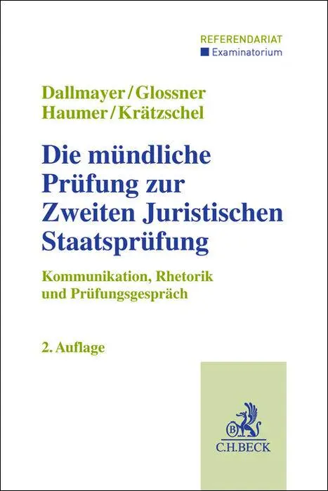 Cover: 9783406830921 | Die mündliche Prüfung zur Zweiten Juristischen Staatsprüfung | Buch