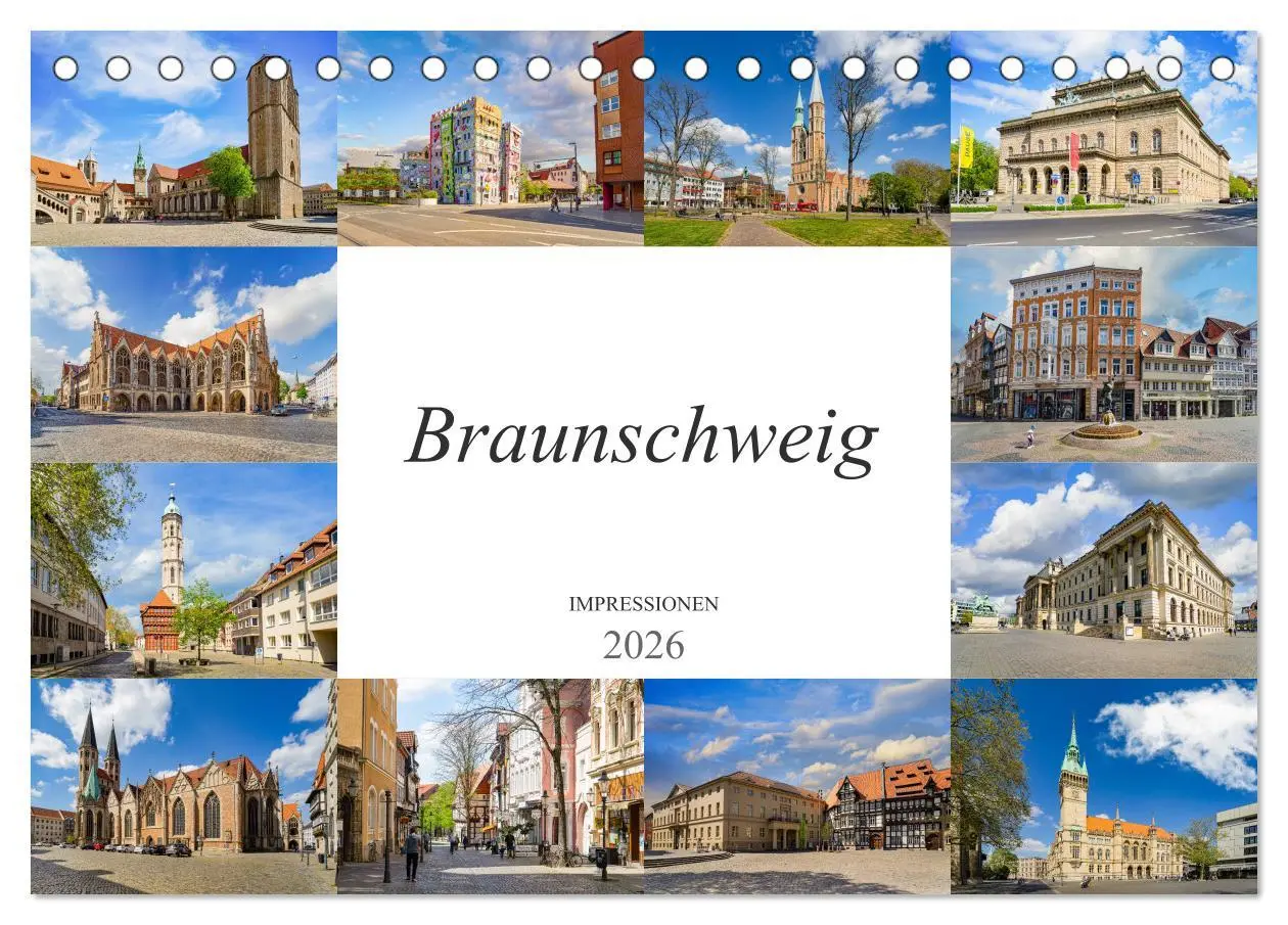 Cover: 9783457700921 | Braunschweig Impressionen (Tischkalender 2026 DIN A5 quer),...
