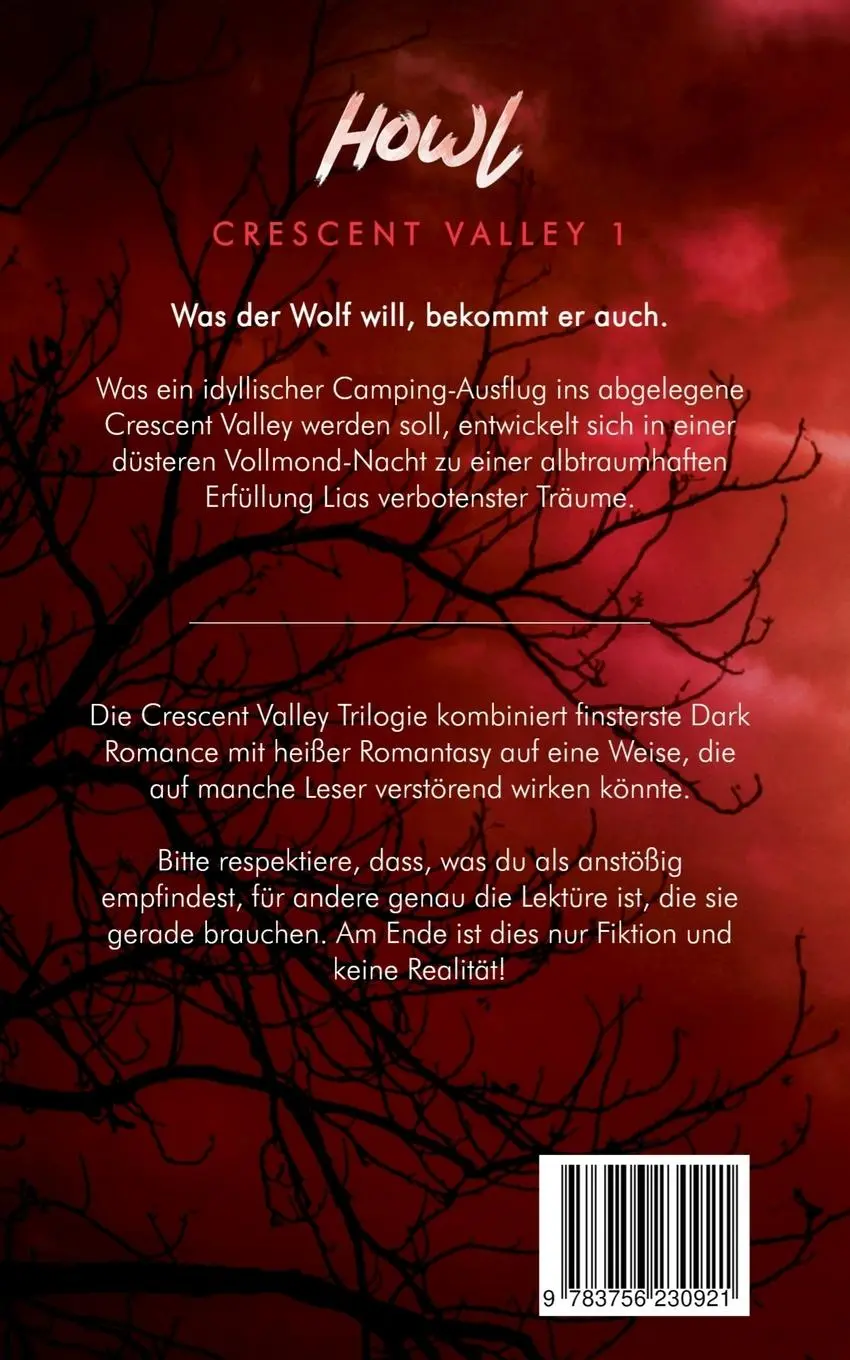 Rückseite: 9783756230921 | HOWL | Crescent Valley 1 | D. S. Wrights | Taschenbuch | 204 S. | 2022