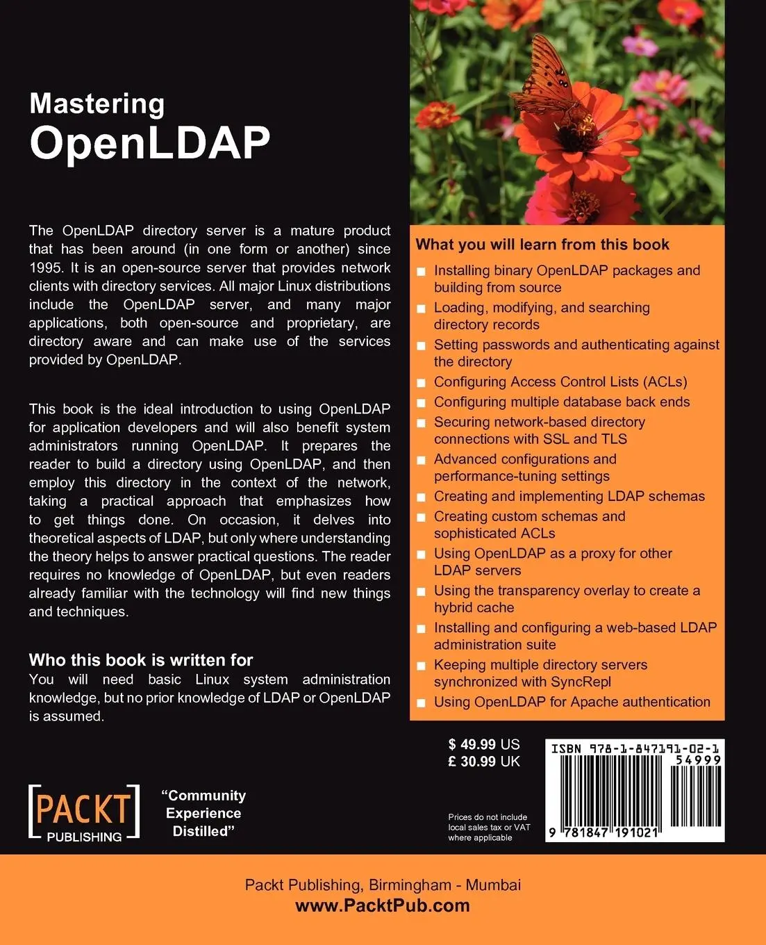 Rückseite: 9781847191021 | Openldap for Developers | Matt Butcher | Taschenbuch | Englisch | 2007