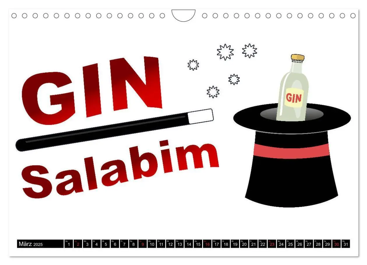 Bild: 9783435291021 | Gin &amp; Tonic Die Besten Sprüche und Wortspiele (Wandkalender 2025...