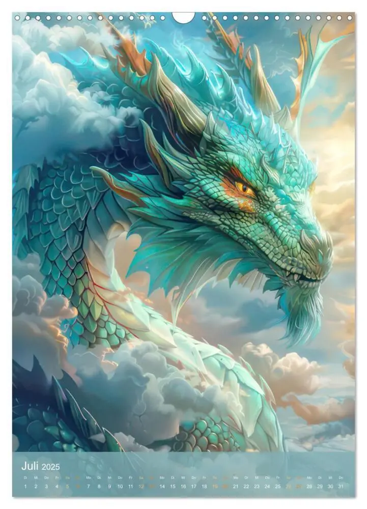 Bild: 9783457071021 | Drachen - Im Fantasieland gesichtet (Wandkalender 2025 DIN A3...