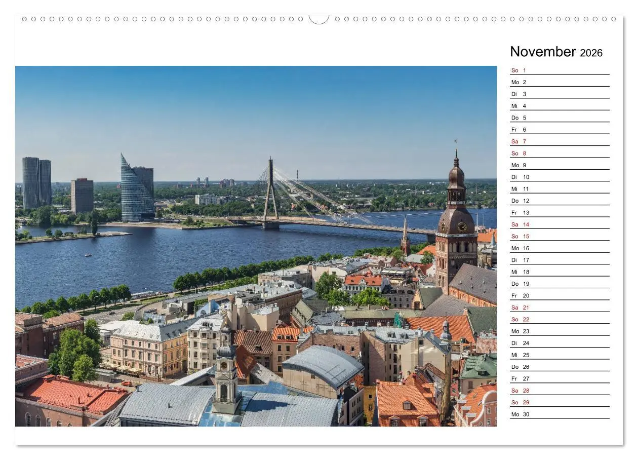 Bild: 9783457761021 | Ein Wochenende in Riga (hochwertiger Premium Wandkalender 2026 DIN...