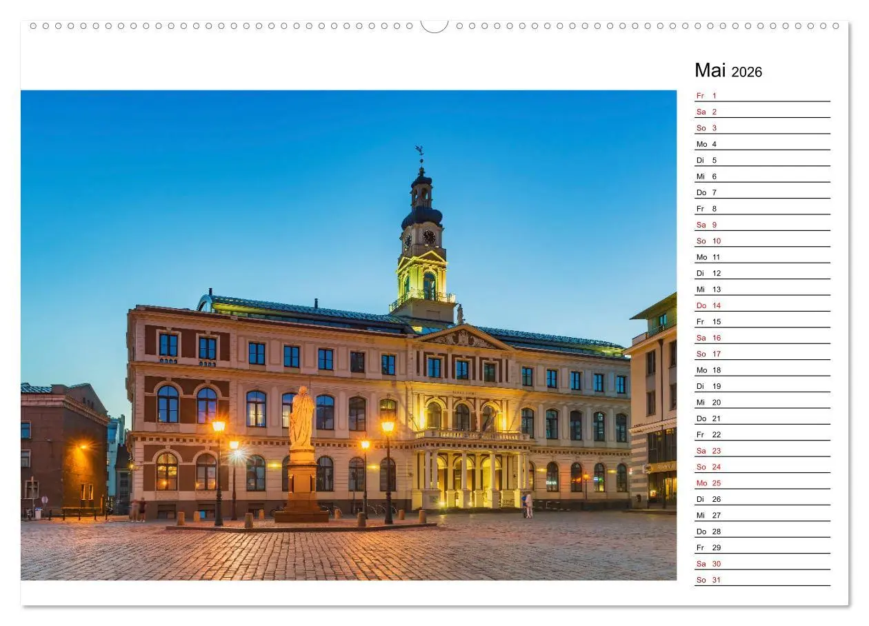 Bild: 9783457761021 | Ein Wochenende in Riga (hochwertiger Premium Wandkalender 2026 DIN...