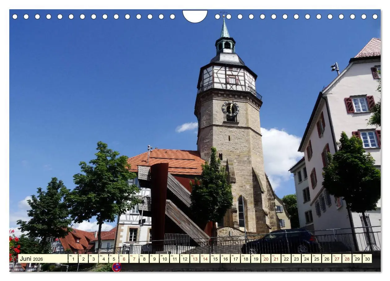 Bild: 9783457901021 | Unterwegs in Backnang (Wandkalender 2026 DIN A4 quer), CALVENDO...