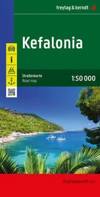 Cover: 9783707921021 | Kefalonia, Straßenkarte 1:50.000, freytag &amp; berndt | KG | (Land-)Karte