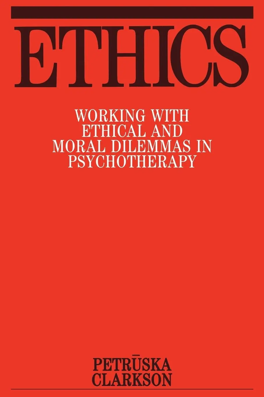 Cover: 9781861561121 | Ethics | Working with Ethical and Moral Dilemmas in Psychotherapy