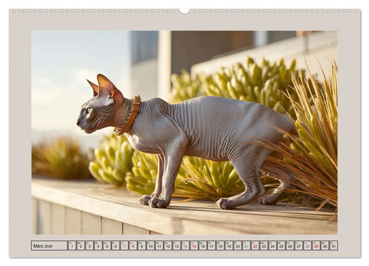 Bild: 9783457991121 | Sphinx Katzen. Eleganz auf leisen Pfoten (Wandkalender 2026 DIN A2...