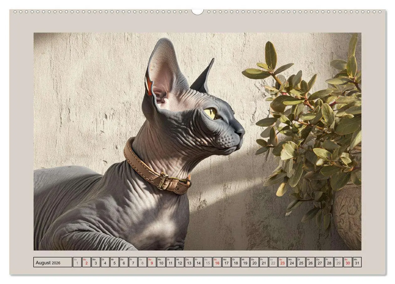 Bild: 9783457991121 | Sphinx Katzen. Eleganz auf leisen Pfoten (Wandkalender 2026 DIN A2...