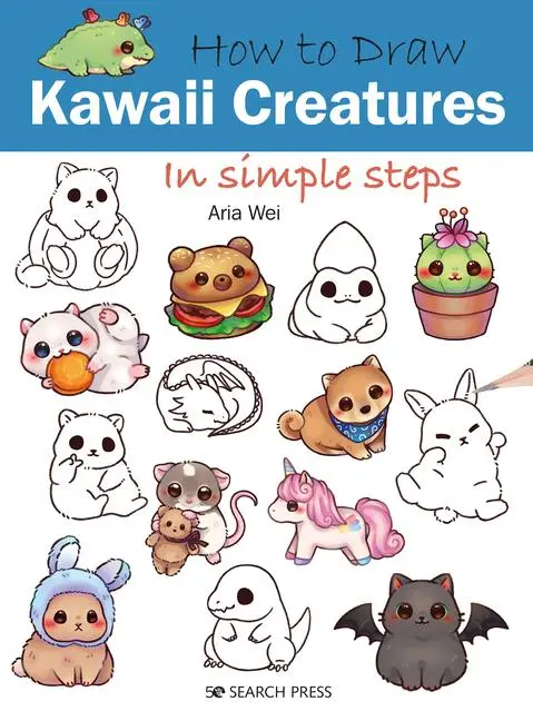 Cover: 9781800921221 | How to Draw Kawaii Creatures in Simple Steps | Aria Wei | Taschenbuch