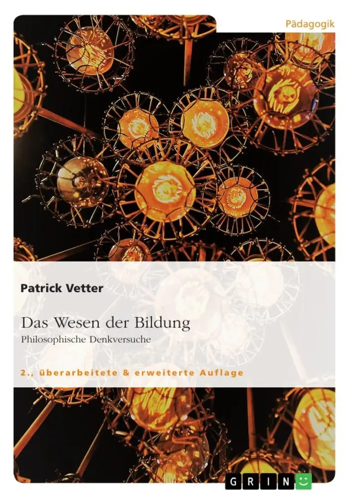 Cover: 9783668541221 | Das Wesen der Bildung. Philosophische Denkversuche | Patrick Vetter