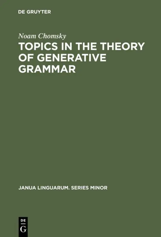 Cover: 9789027931221 | Topics in the Theory of Generative Grammar | Noam Chomsky | Buch
