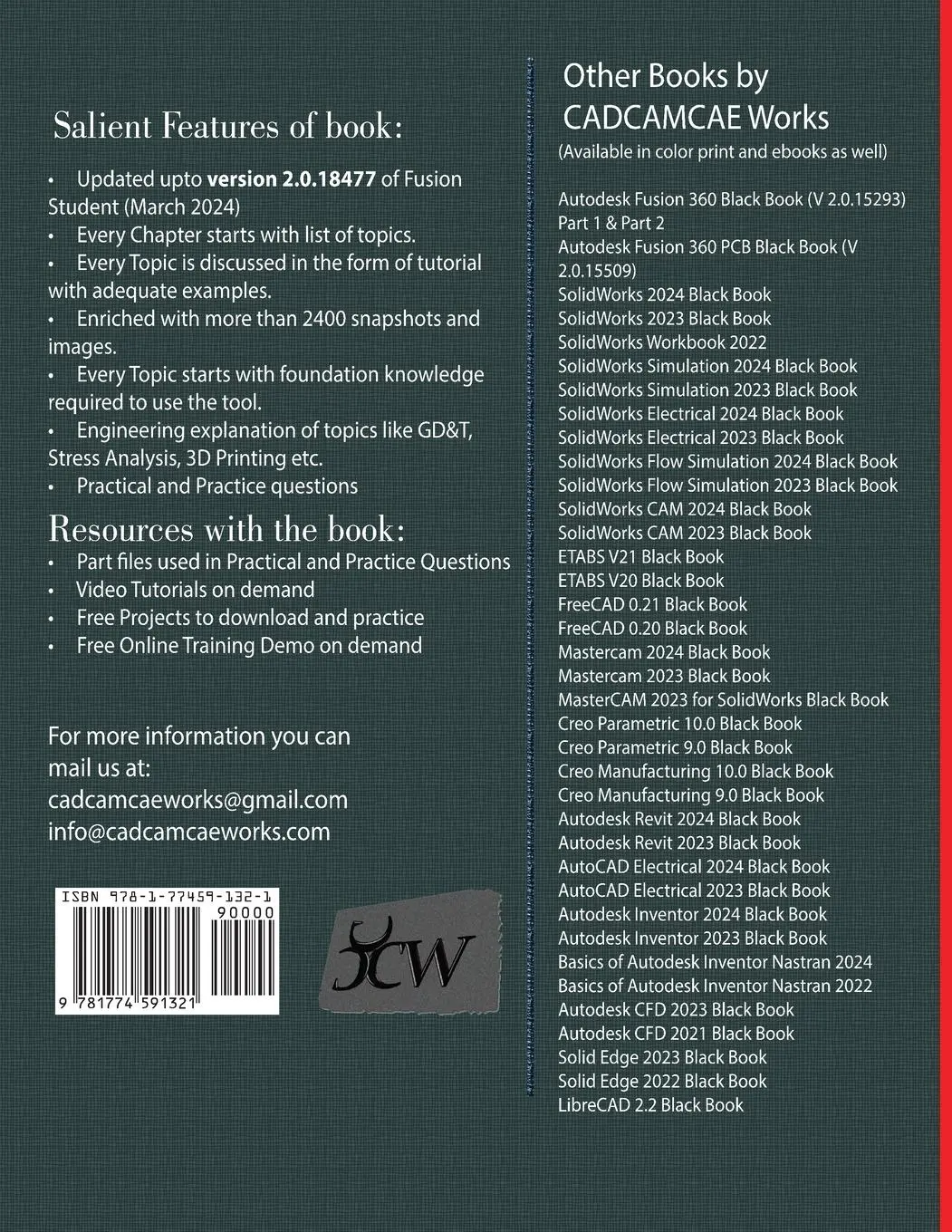 Rückseite: 9781774591321 | Autodesk Fusion 360 Black Book (V 2.0.18477) Part I | Verma (u. a.)