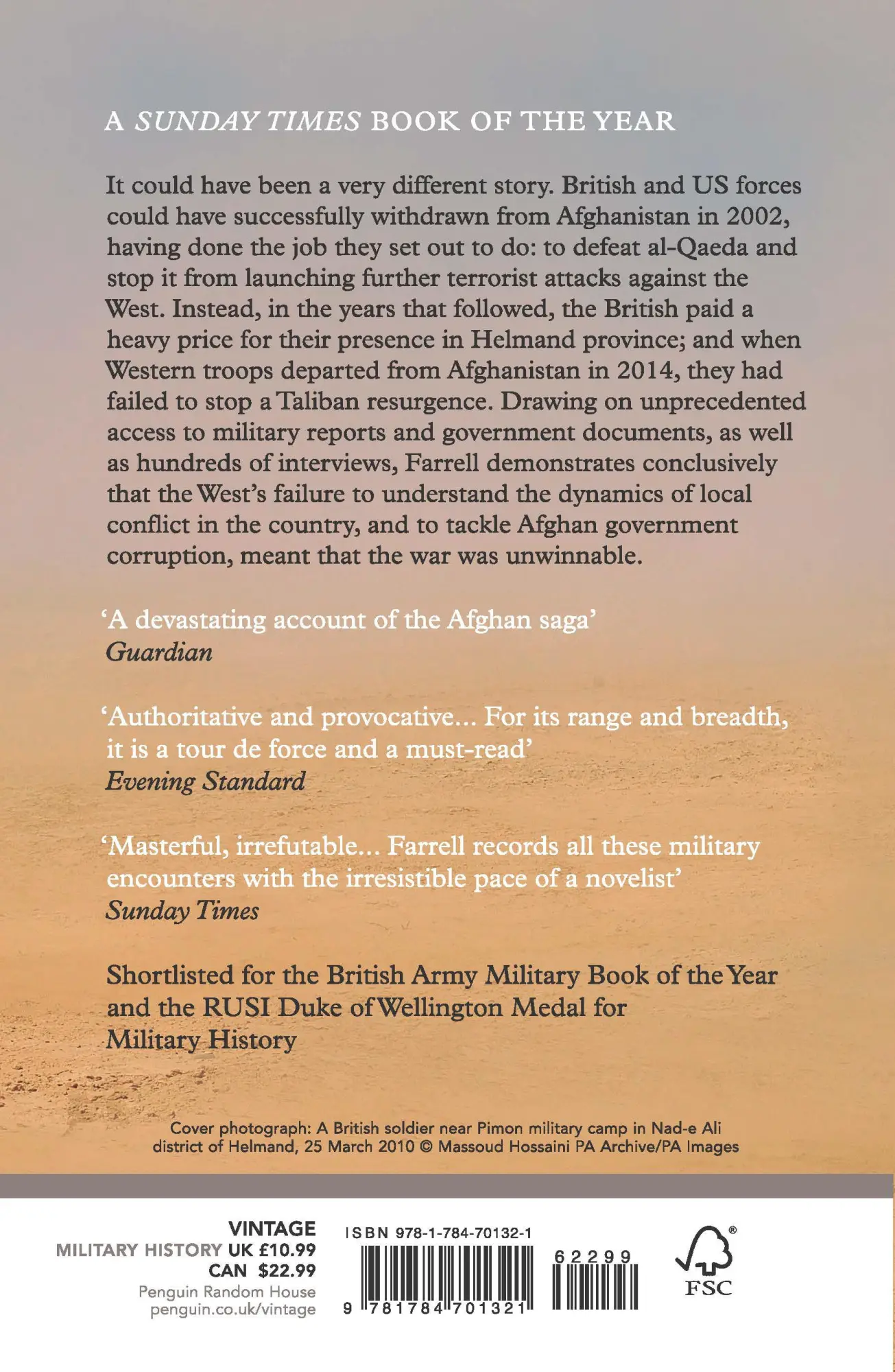 Rückseite: 9781784701321 | Unwinnable: Britain's War in Afghanistan, 2001-2014 | Theo Farrell