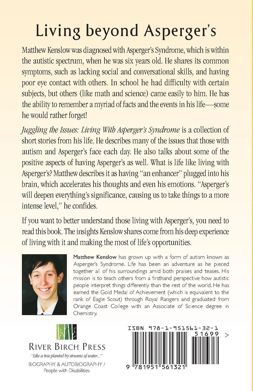 Rückseite: 9781951561321 | Juggling the Issues | Living With Asperger's Syndrome | Kenslow | Buch