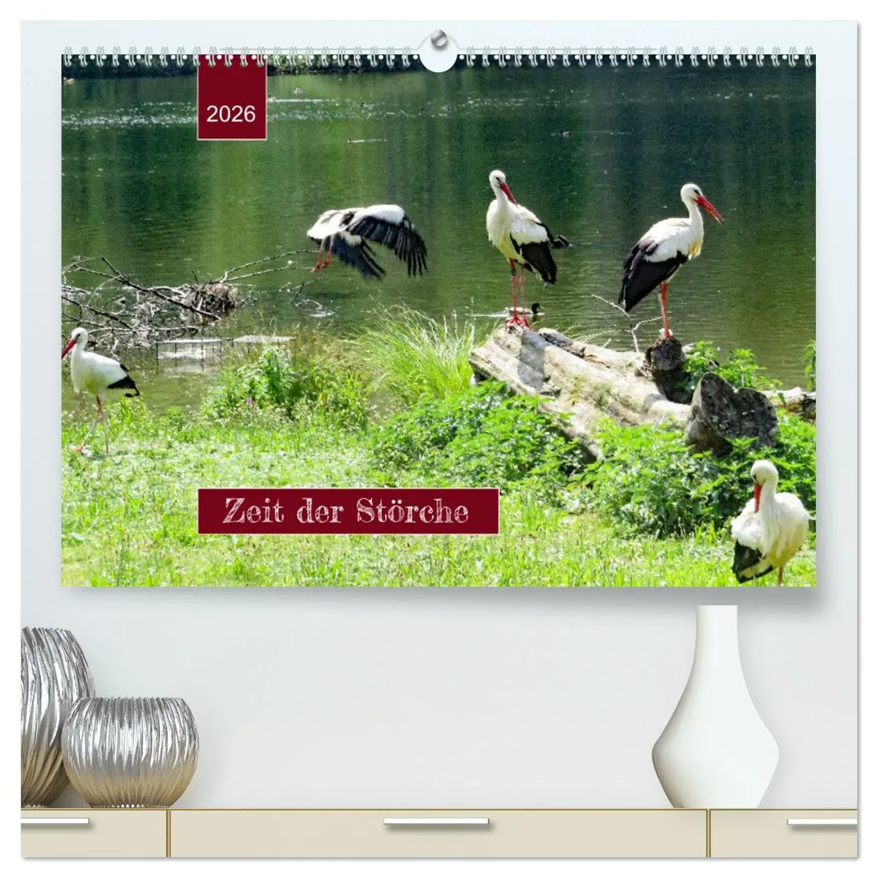 Cover: 9783457421321 | Zeit der Störche (hochwertiger Premium Wandkalender 2026 DIN A2...