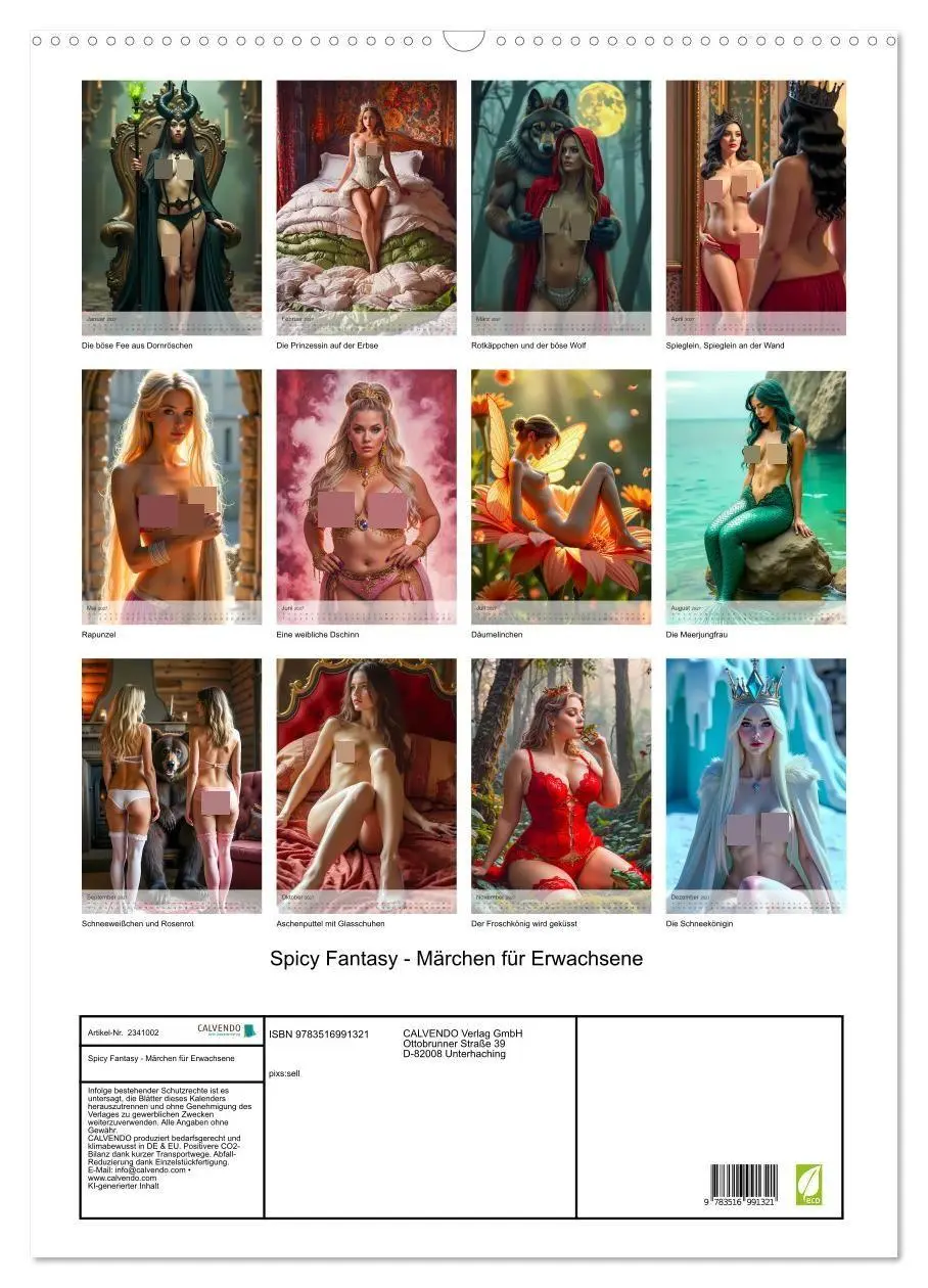 Bild: 9783516991321 | Spicy Fantasy - Märchen für Erwachsene (Wandkalender 2027 DIN A2...