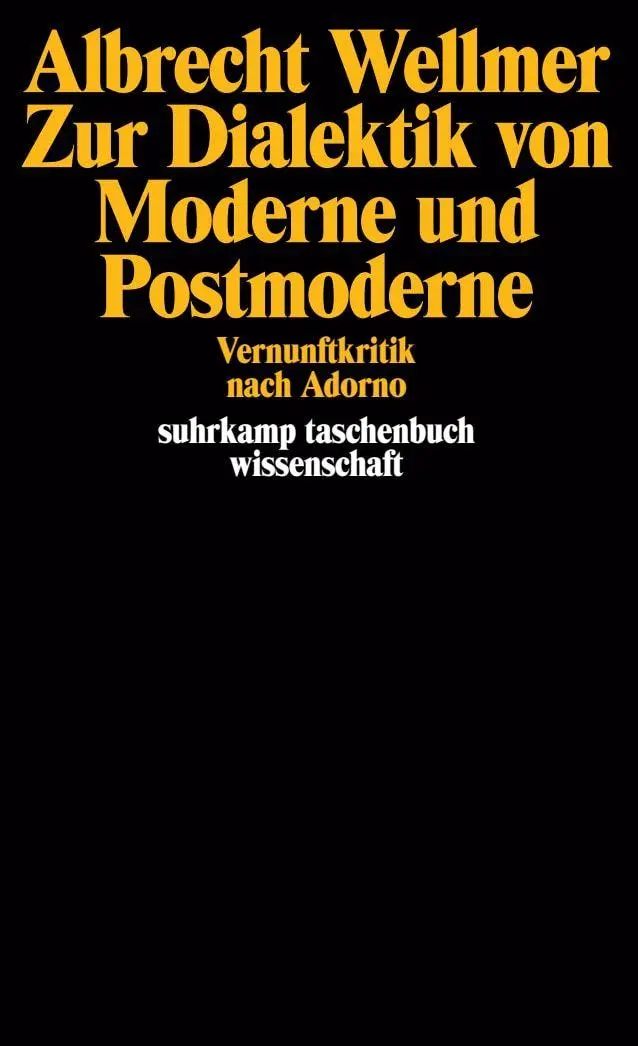 Cover: 9783518281321 | Zur Dialektik von Moderne und Postmoderne | Vernunftkritik nach Adorno