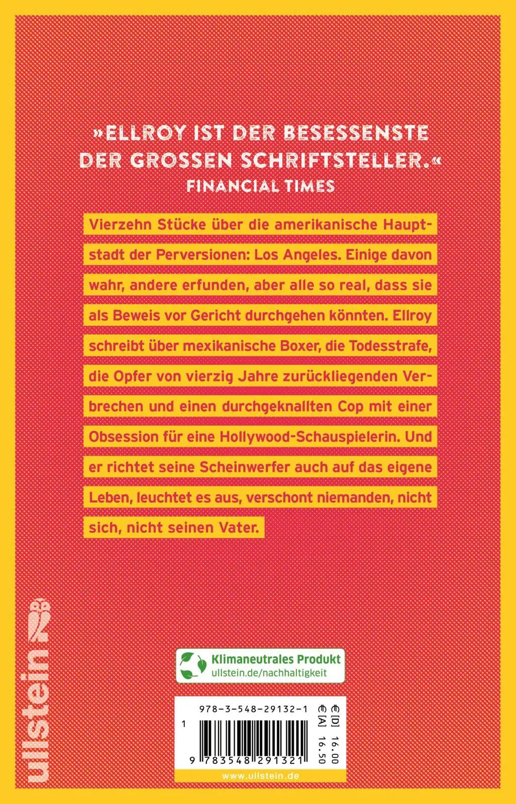 Rückseite: 9783548291321 | Endstation Leichenschauhaus | James Ellroy | Taschenbuch | 492 S.