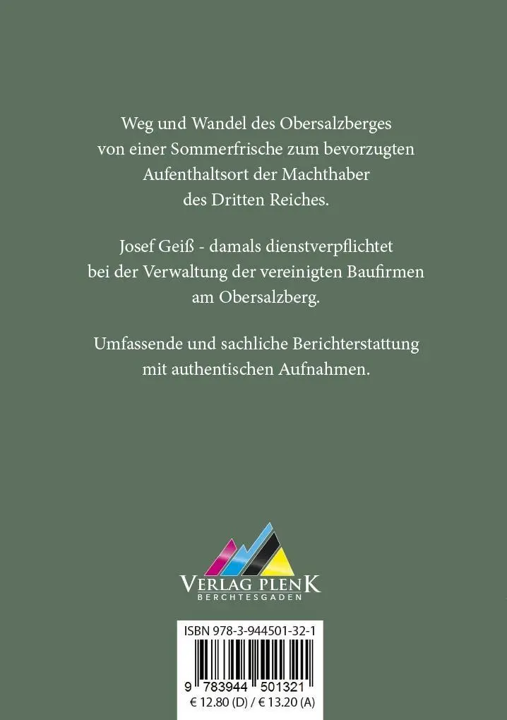 Bild: 9783944501321 | Josef Geiß - Obersalzberg | Josef Geiß | Taschenbuch | 168 S. | 2016