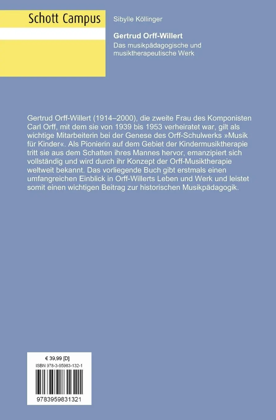 Rückseite: 9783959831321 | Gertrud Orff-Willert | Sibylle Köllinger | Taschenbuch | 408 S. | 2018
