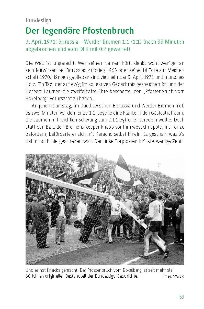 Bild: 9783964231321 | Borussia Mönchengladbach - die 100 wichtigsten Spiele | Holger Jenrich