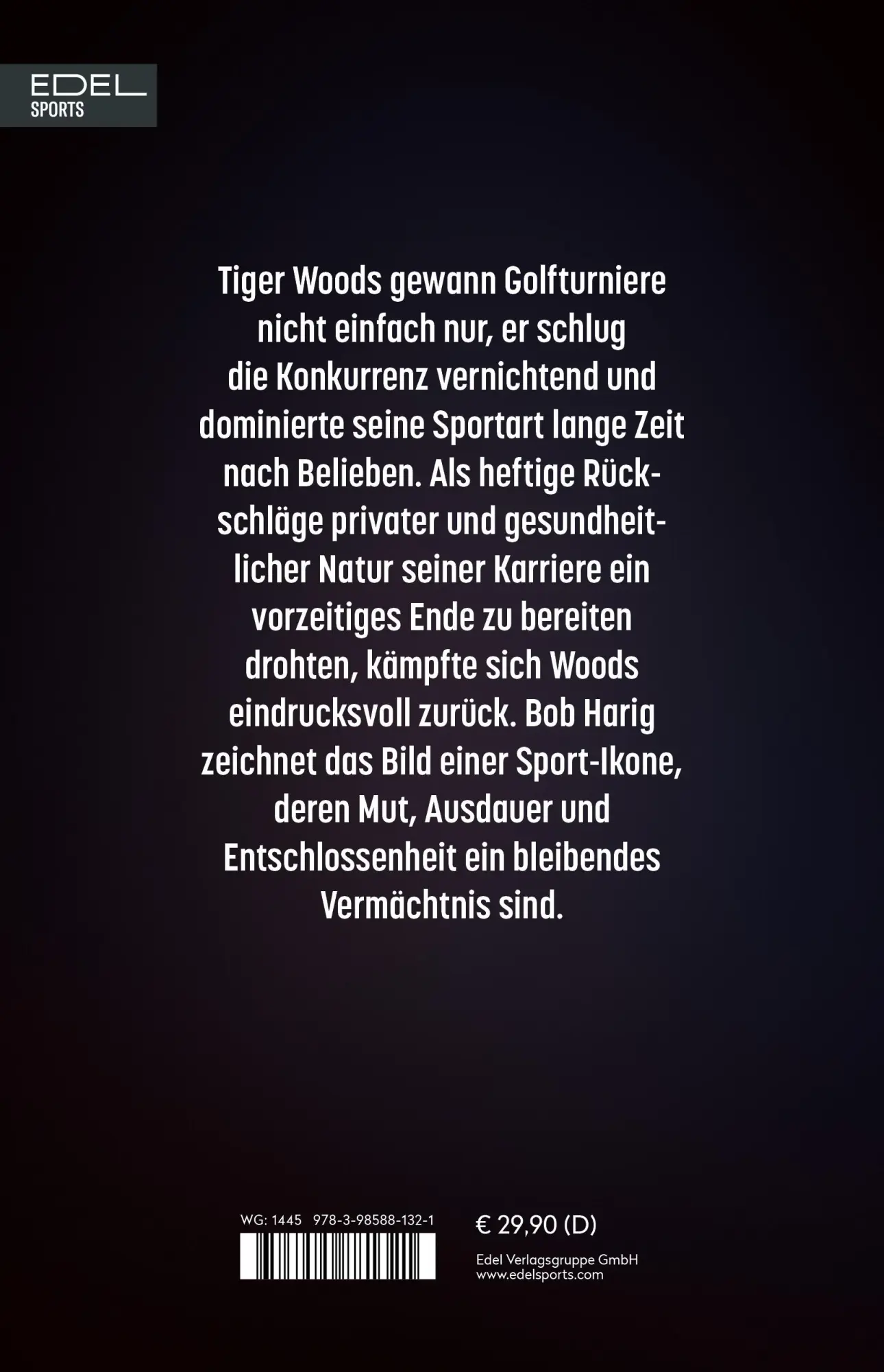 Bild: 9783985881321 | Tiger Woods | Bob Harig | Buch | 400 S. | Deutsch | 2025 | Edel Sports