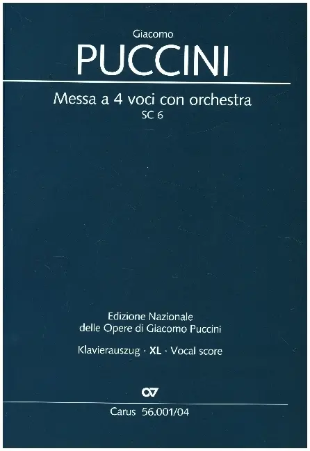 Cover: 9790007181321 | Messa a 4 voci con orchestra (Klavierauszug XL) | Messa di Gloria SC 6