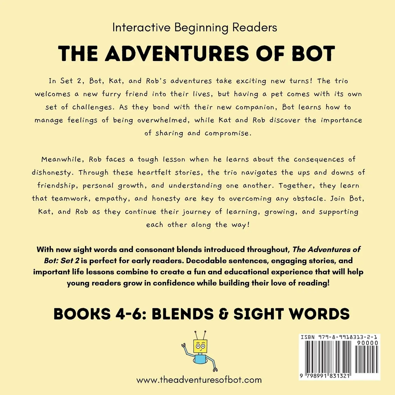 Rückseite: 9798991831321 | The Adventures of Bot - Set 2 | Interactive Beginning Readers | Buch