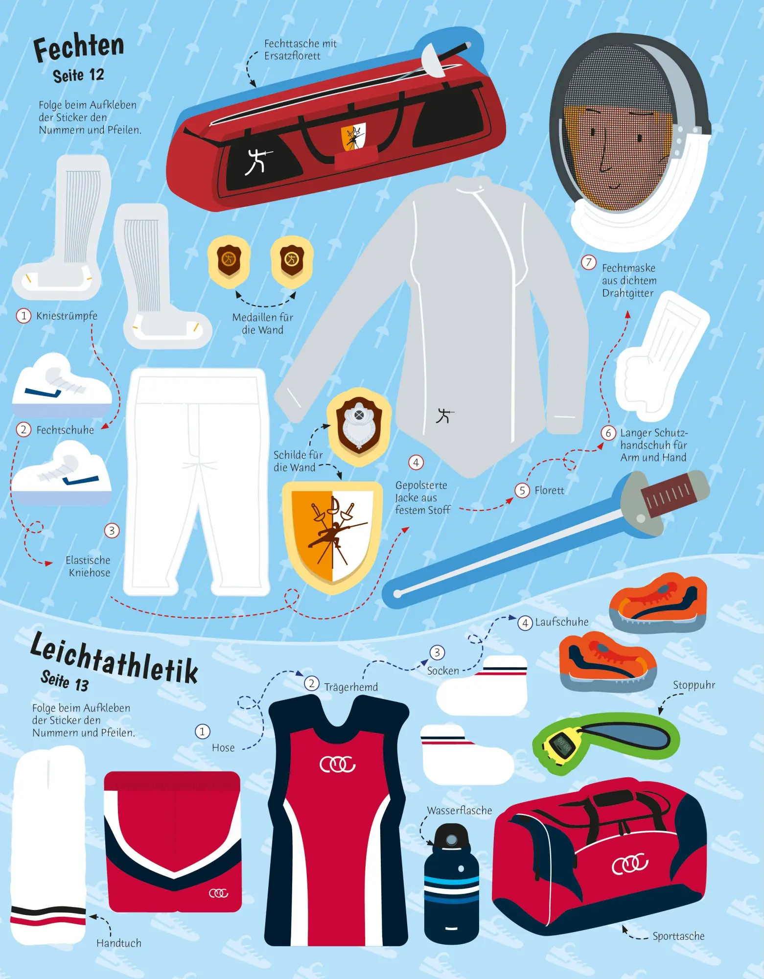 Bild: 9781035701421 | Mein Anzieh-Stickerbuch: Sportarten aus aller Welt | Kate Davies