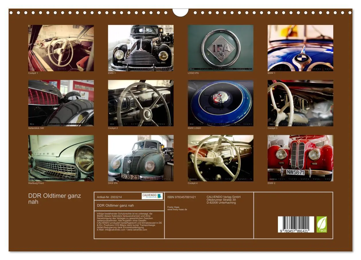Bild: 9783457891421 | DDR Oldtimer ganz nah (Wandkalender 2026 DIN A3 quer), CALVENDO...