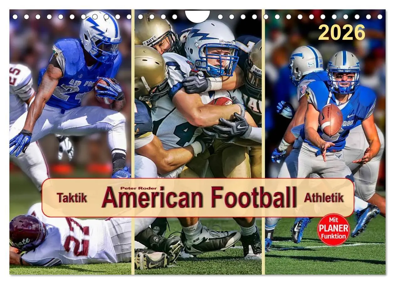 Cover: 9783457961421 | American Football - Taktik und Athletik (Wandkalender 2026 DIN A4...