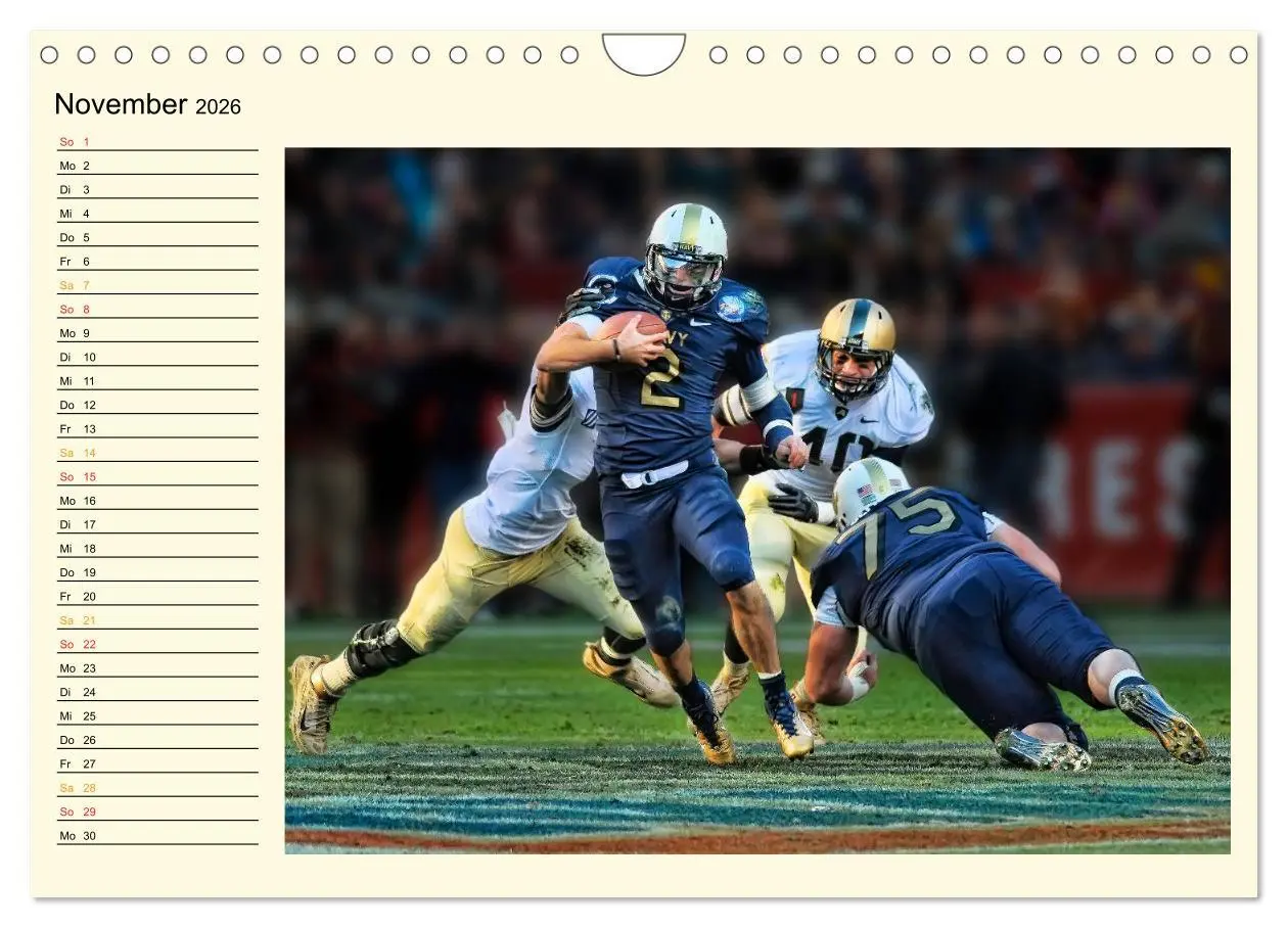 Bild: 9783457961421 | American Football - Taktik und Athletik (Wandkalender 2026 DIN A4...