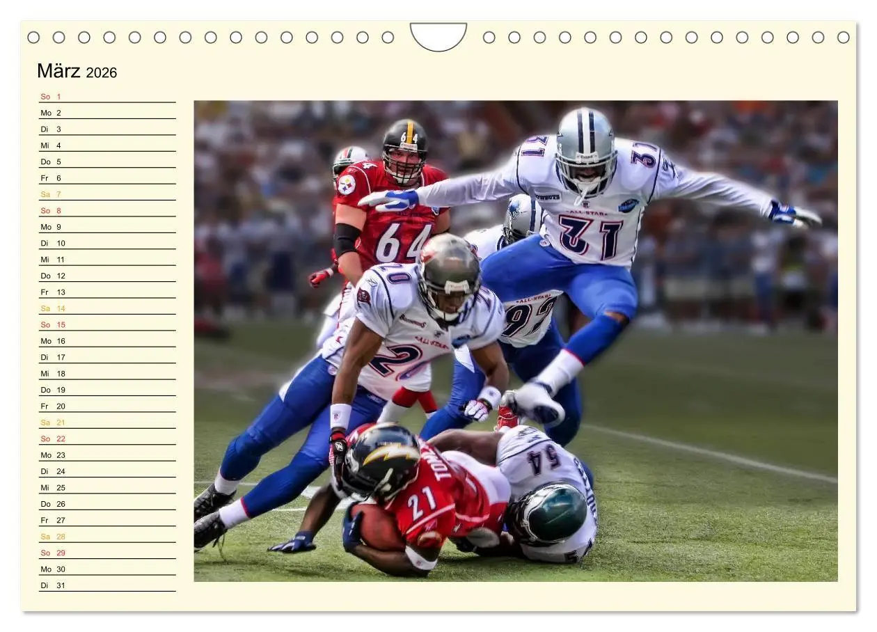 Bild: 9783457961421 | American Football - Taktik und Athletik (Wandkalender 2026 DIN A4...