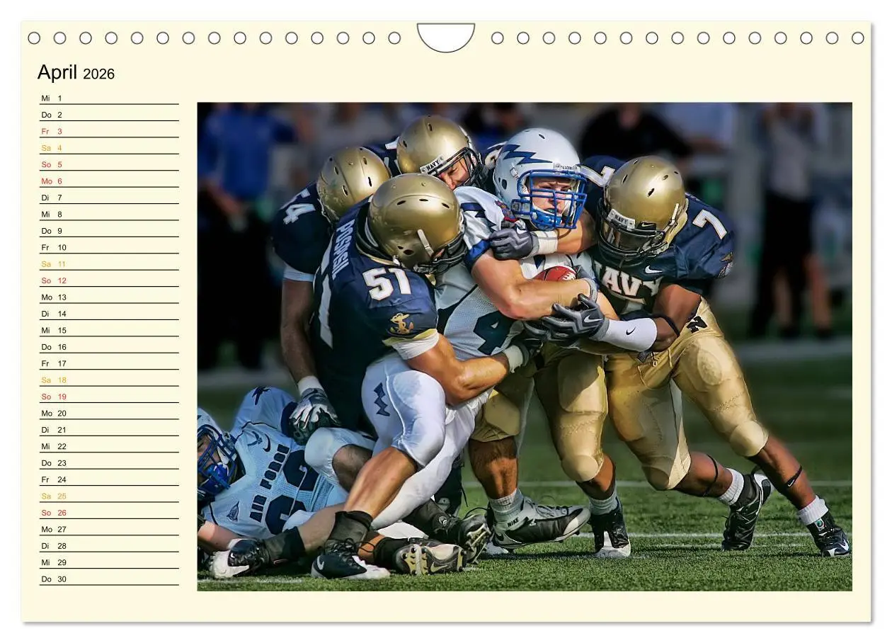 Bild: 9783457961421 | American Football - Taktik und Athletik (Wandkalender 2026 DIN A4...