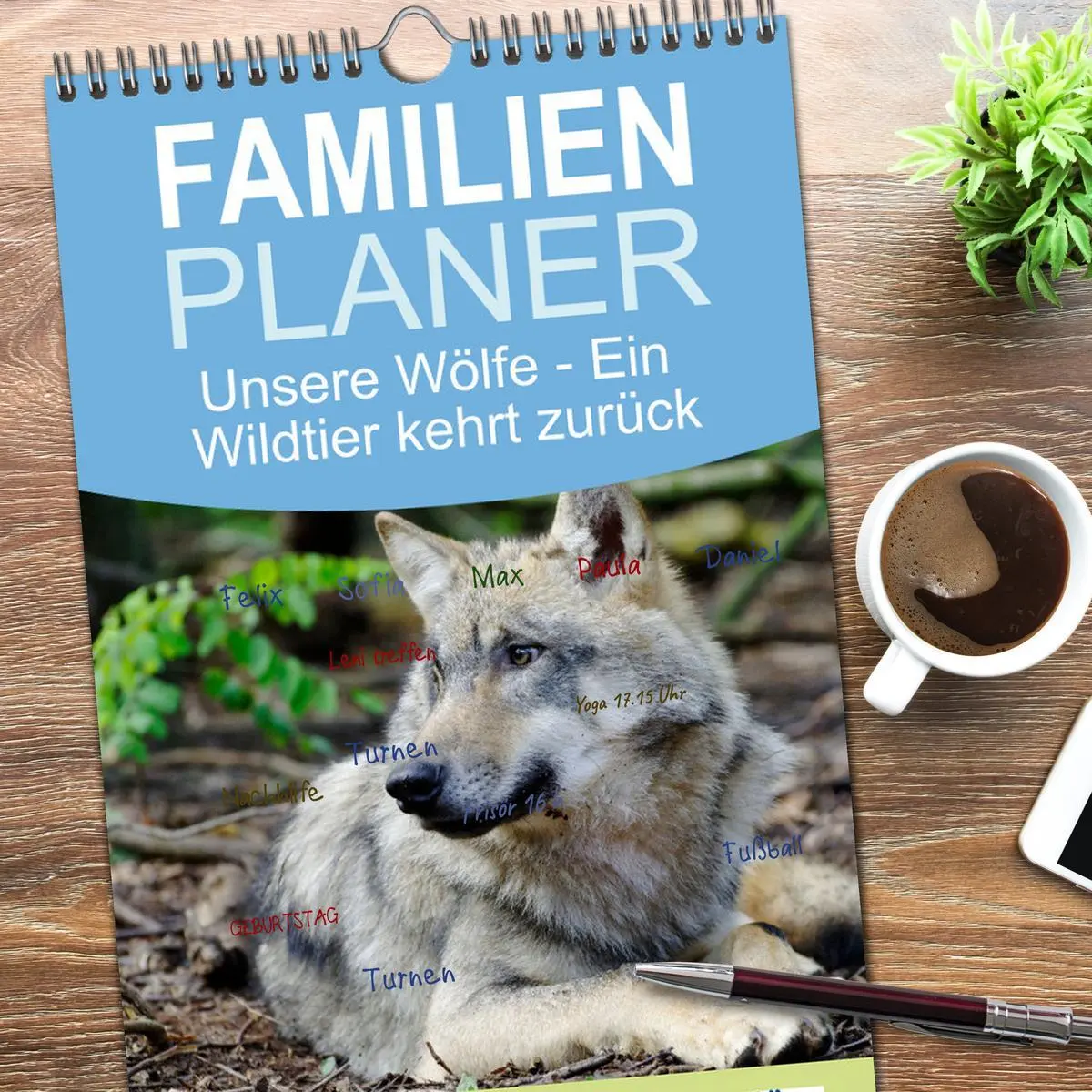 Bild: 9783516501421 | Familienplaner 2026 - Unsere Wölfe - Ein Wildtier kehrt zurück mit...