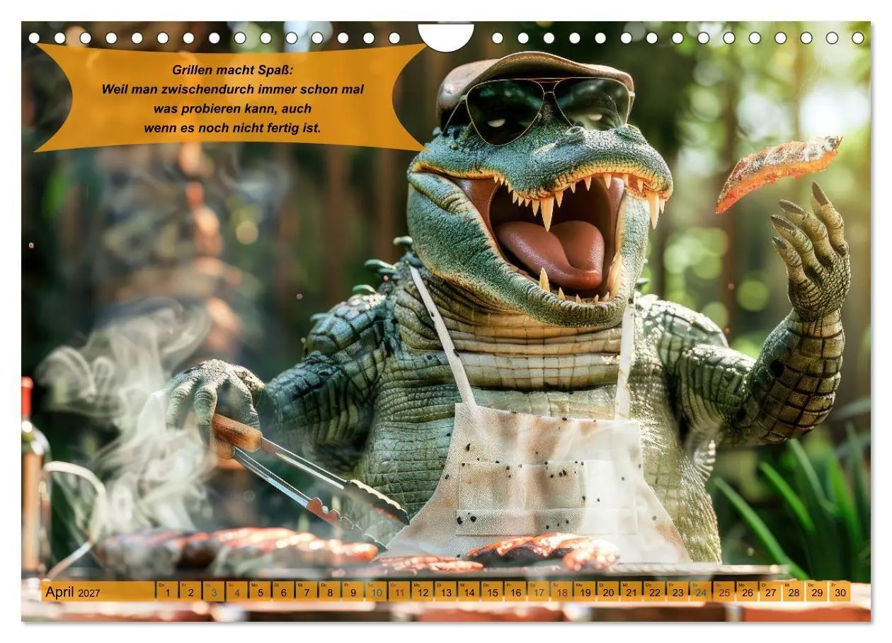 Bild: 9783569071421 | Tierisch lustige Grillmeister (Wandkalender 2027 DIN A4 quer),...