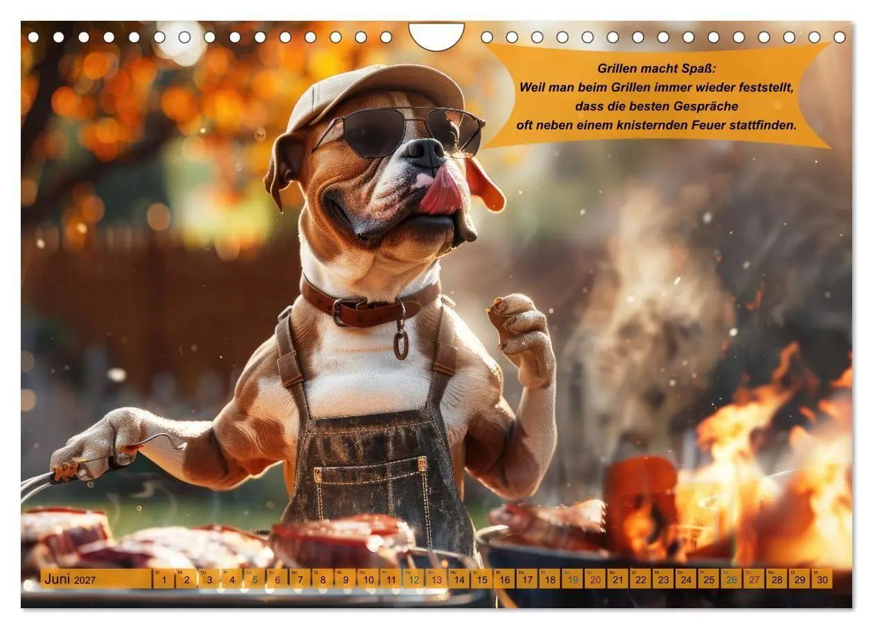 Bild: 9783569071421 | Tierisch lustige Grillmeister (Wandkalender 2027 DIN A4 quer),...