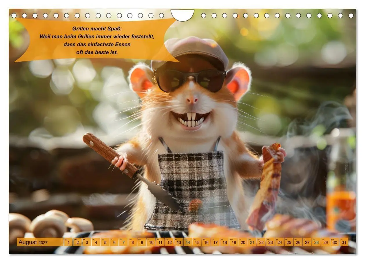 Bild: 9783569071421 | Tierisch lustige Grillmeister (Wandkalender 2027 DIN A4 quer),...