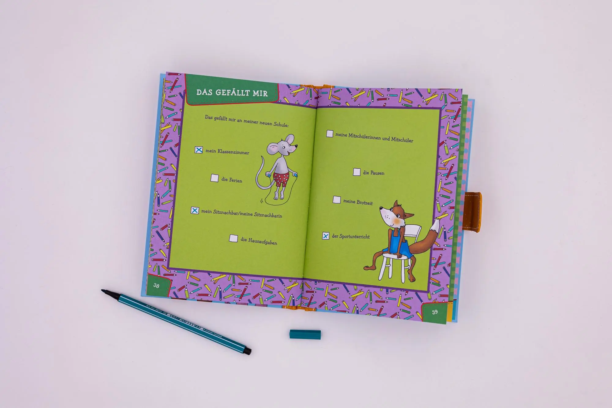 Bild: 9783743211421 | Mein erster Schultag - Mädchen (Hellblau) | Loewe Eintragbücher | Buch