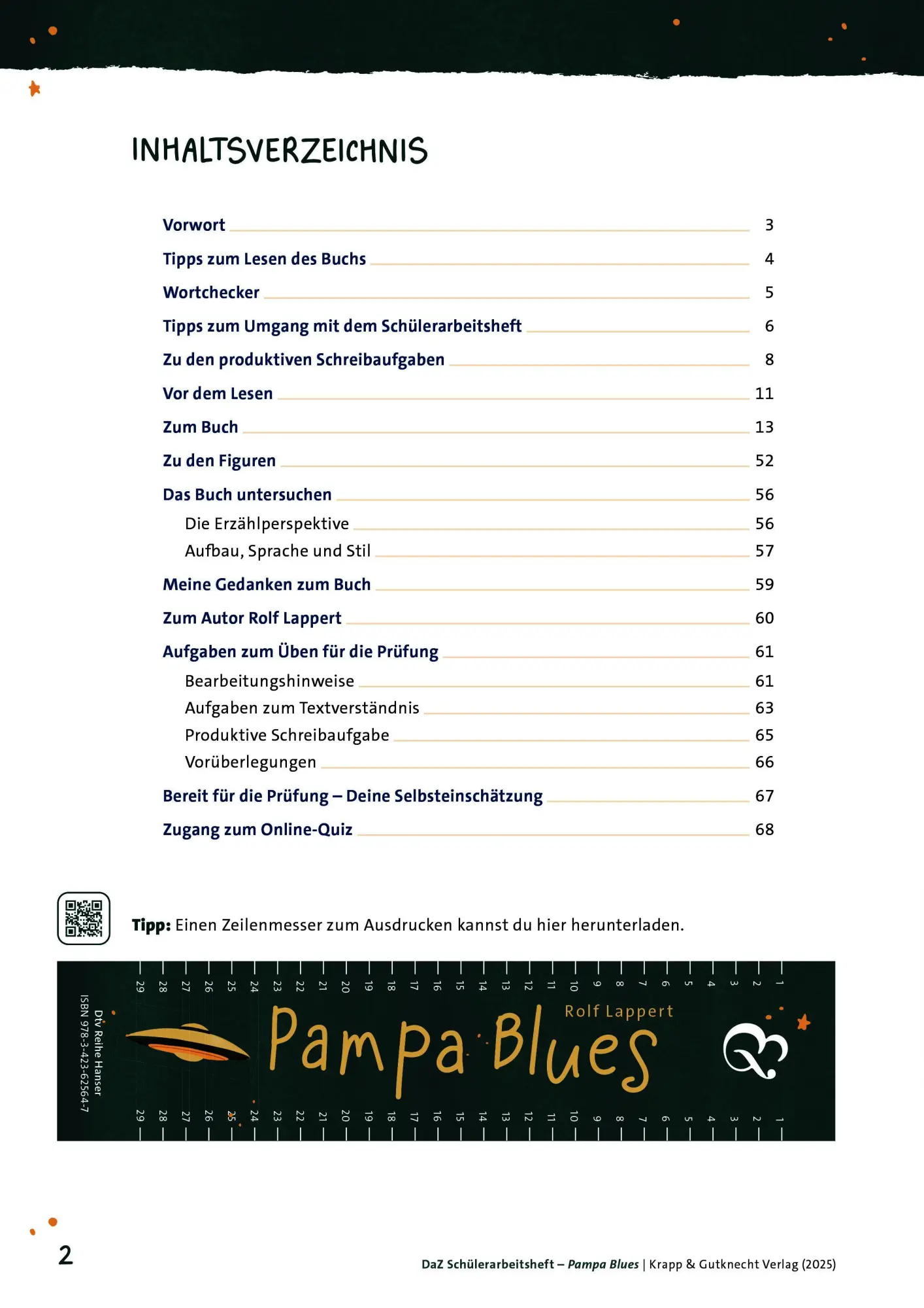 Bild: 9783963231421 | Pampa Blues - Schülerarbeitsheft für Deutsch als Zweitsprache | Undank
