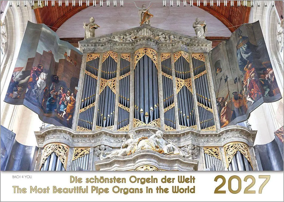 Cover: 9783969031421 | Der Orgelkalender, ein Musik-Kalender 2027, DIN A3 | Peter Bach Jr.