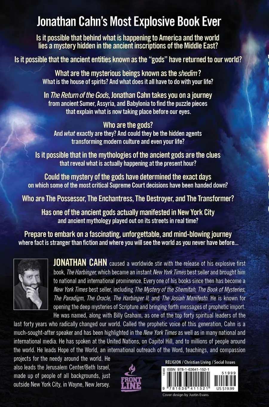 Rückseite: 9781636411521 | Return of the Gods | Jonathan Cahn | Taschenbuch | Englisch | 2024
